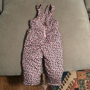Girls 3t pink snow suit overalls